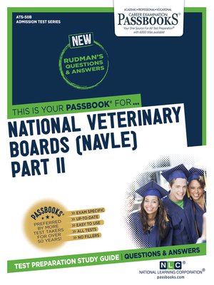 cover image of NATIONAL VETERINARY BOARDS (NBE) (NVB) PART II--Pharmacology, Therapeutics, Parasitology, Hygiene